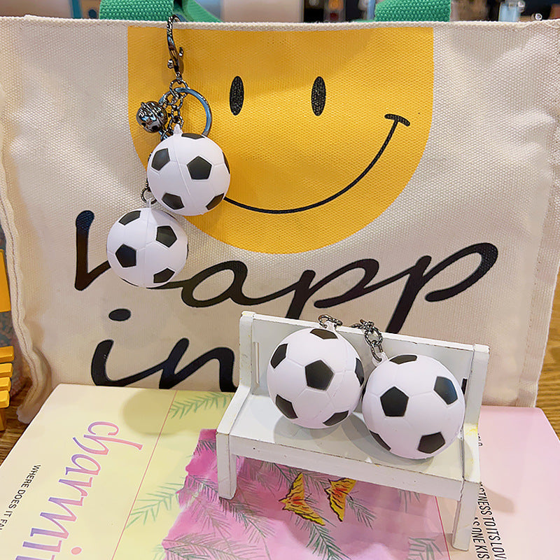 Wholesale Slow Rebound Soft Rubber Football Creative Decompression Keychain